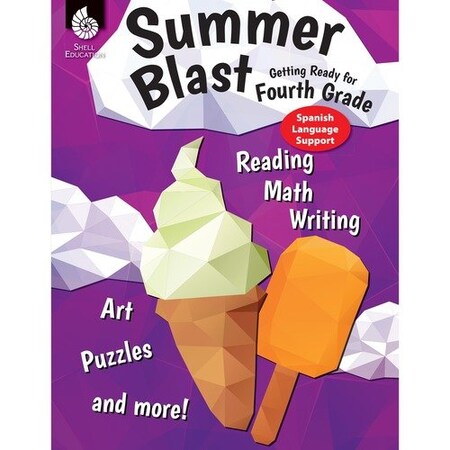 Shell Education Teacher Created Materials Book Set, Summer, Grade 4, Spanish, 8-1/2inWx1/4inLx11inH, MI SHL86129